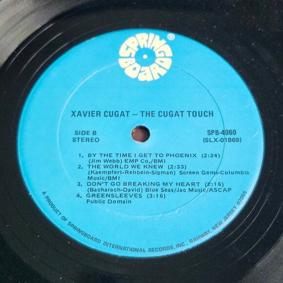 Xavier Cugat The Cugat Touch Vinyl Record LP SPB-4060 Cheesecake Bikini Girl - Picture 7 of 8